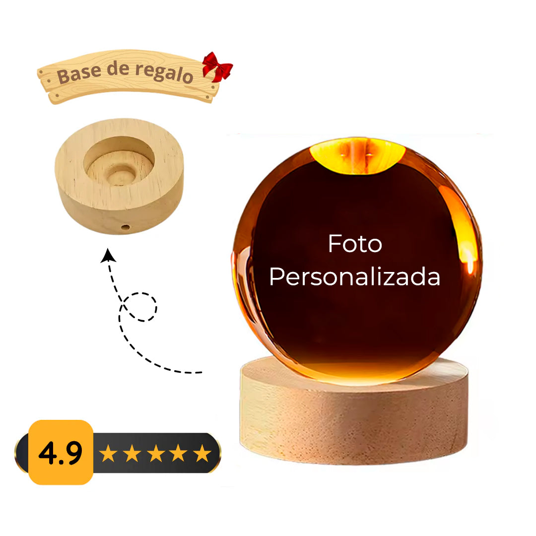 Esfera de Cristal con Grabado Personalizado