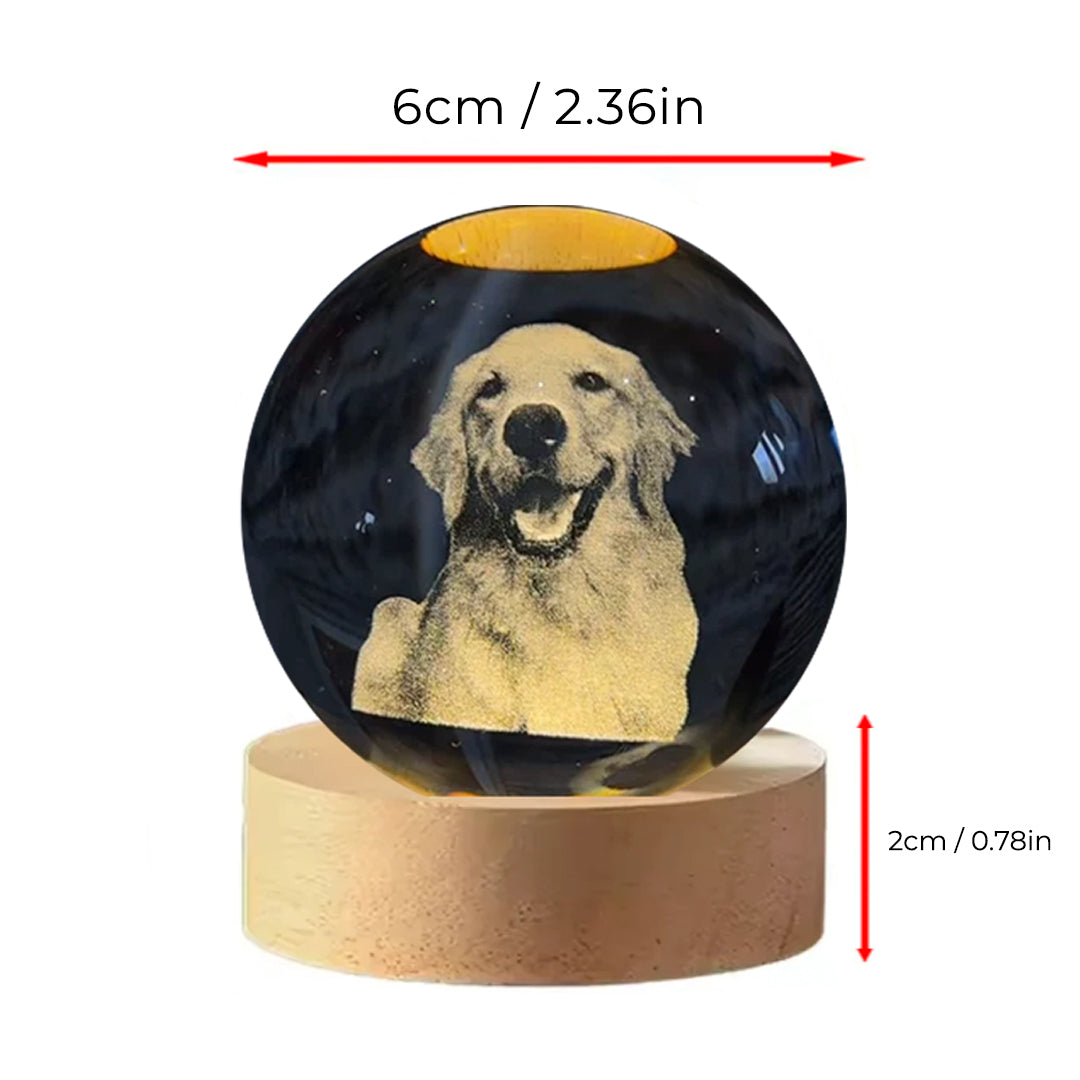 Esfera de Cristal con Grabado Personalizado