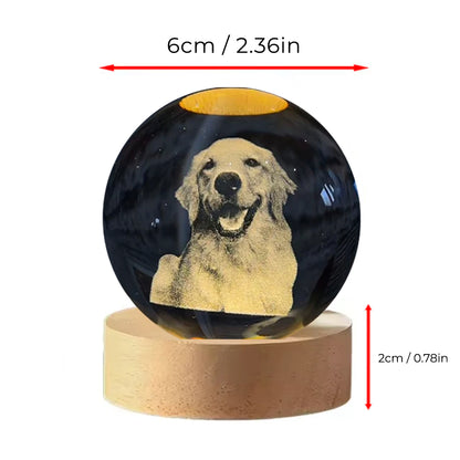 Esfera de Cristal con Grabado Personalizado